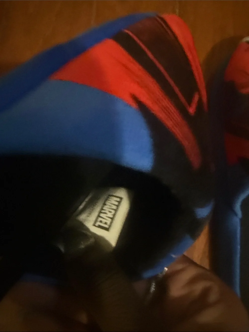 Marvel Spider-Man Kids Blue and Red Slide Slippers